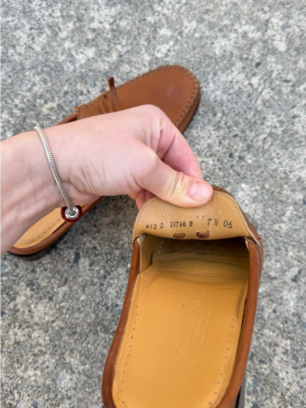 Vintage Genuine Leather Cole Haan Brown Mules Clogs Women’s Size 7.5 - Picture 7 of 7